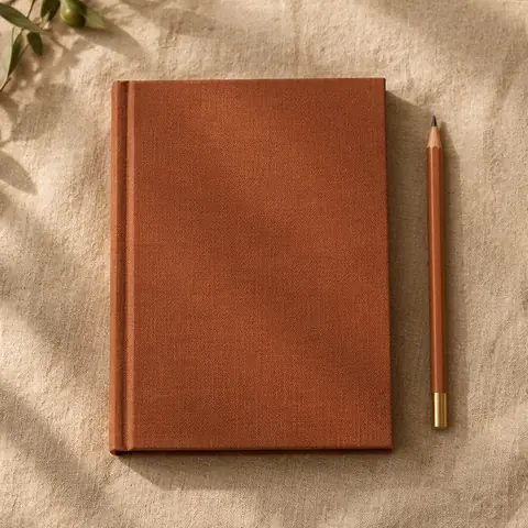 Clothbound recipe journal